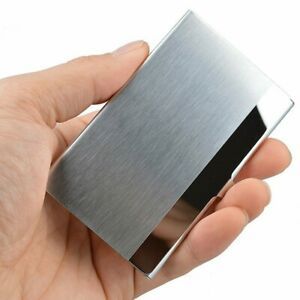 Credit Card ID Holder Slim Money Travel Wallet Men Stainless Steel Wallet Pocket