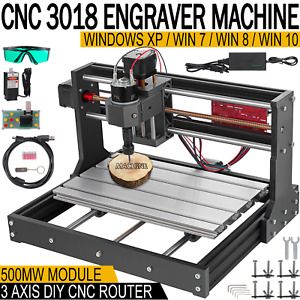 CNC 3018 PRO Machine Router 3 Axis Engraving PCB Wood DIY Mill+500mw Laser Head