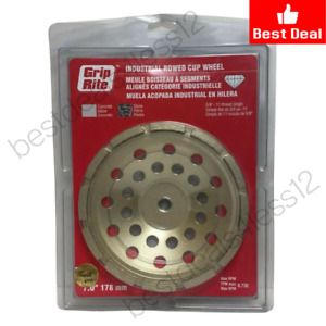 New Grip Rite 7” Industrial Rowed Cup Wheel  5/8” 11 Thread Single