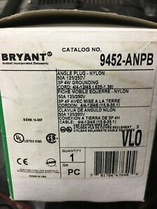 bryant angle plug 50a 125/250v  9452-ANPB