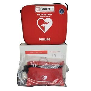 Philips Heartstart HS1 ONSITE AED BATTERY &amp; SMART PADS M5068A Defribrillator