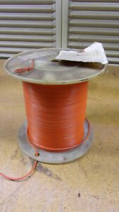 22 AWG (7/30) STYLE 1015 MACHINE TOOL HOOK UP WIRE 600V 105C ORANGE 500&#039; LENGTH