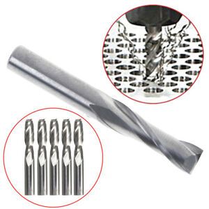 Double flute spiral cutter 6x22mm cnc router bits drill for wood acrylic pvc SC