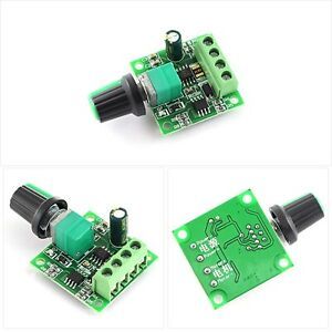 DZS Elec DC 1.8-15V 2A Mini PWM Motor Speed Controller 1.8V 3V 5V 6V 7.2V 12V 30