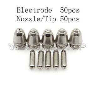 AG-60 SG-55 WSD-60P Plasma Cutting Torch Consumables Nozzle Tips Electrode PK100