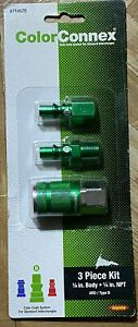 ColorConnex Coupler &amp; Plug Kit (3 Piece), Green - A71452B