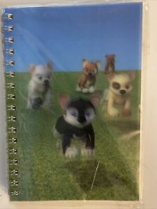Notebook New 4x6 Inch Lenticular Notepad 3D DOGS NOS Sealed Moving motion