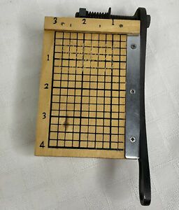 Mini Guillotine Paper Cutter 3 x 4 inch Vintage Custom