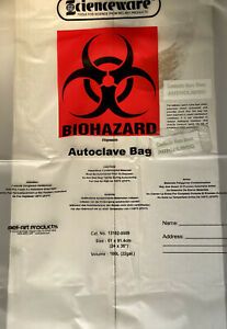 Bel-Art Products, Scienceware, Transparent Autoclavable Bags; 24W x 36 in. H