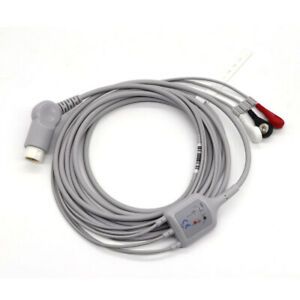 ECG Cable With Leads Standard Snap Compatible Codemaster 100 Envisor MP 30 3M