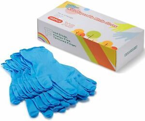 Kids Gloves Disposable, Nitrile Gloves for 4-10 Years - Latex Free, Food