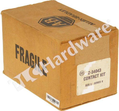 New Allen Bradley Z-34043 /K Contact Kit for Size 5 Contactor Or Starter 1 Pole