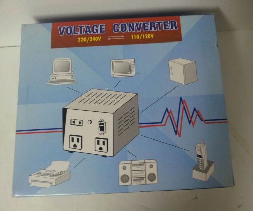 Step Up/Step Down Voltage Converter,110 to 220VAC, 220 to 110VAC,VA Rating 200VA