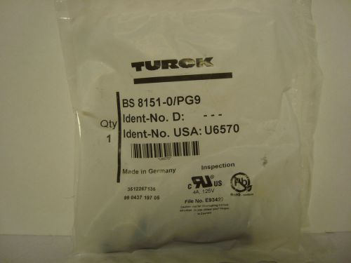BS 8151-0/PG9 (U6570) Turck, New In Package