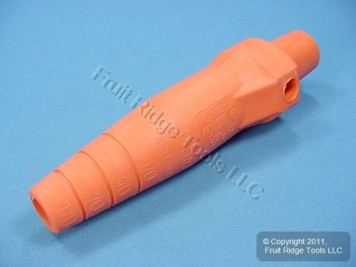 New leviton orange cam-type plug insulator sleeve female ect 16 series 16sdf-14o for sale