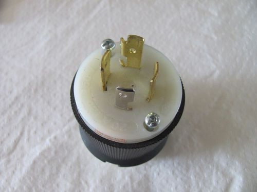 Hbl 2411cn hubbell connector 3p4w, 20a 125/250v twist lock plug for sale