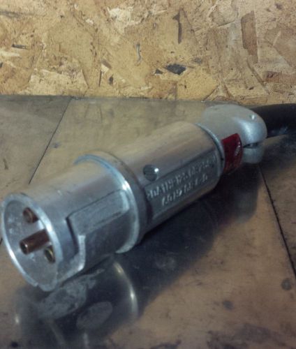 Crouse-hinds cpp516 20amp 2-wire/3-pole plug 125v or 240v for sale