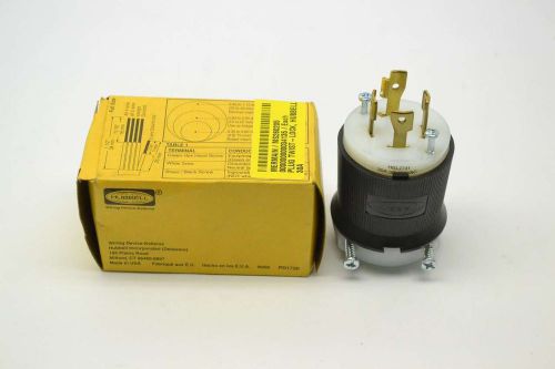 New hubbell hbl2741 insulgrip twist lock male 3w4p 600v-ac 30a amp plug b399413 for sale