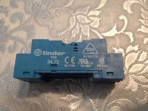 1x 94.72 finder 250v 10a din rail relay socket for 55.31 55.32 new flexbox for sale