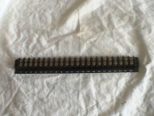 Kulka terminal strip, 22 positions, w/ insulator base, stainless steel terminals for sale
