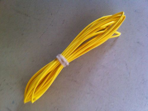 1/16&#034; id /2mm thermosleeve yellow polyolefin 2:1 heat shrink tubing- 10&#039; section for sale