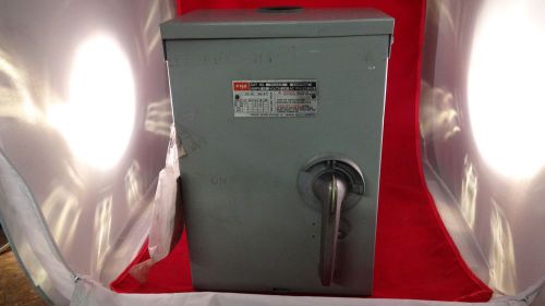 NEW SURPLUS!! FPE Disconnect Safety Switch RH1622R 240 V 60 A 3SN