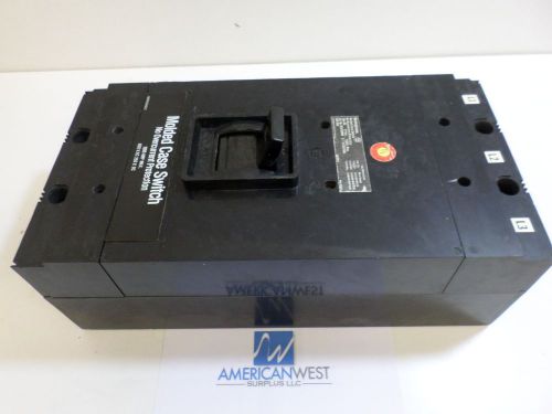 Westinghouse molded case switch nc31200nw 1200 amp 600 volt type nc for sale