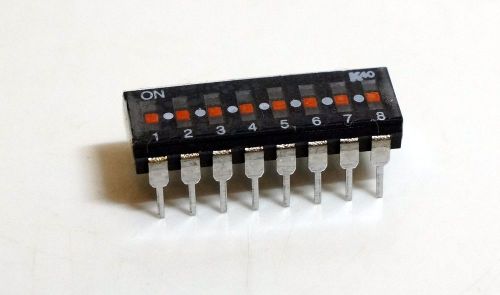 K40 8 position sliding dip switch, 0.1 inch pitch for sale