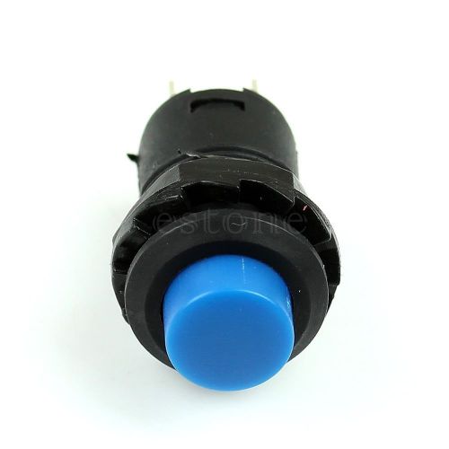 Useful 5pcs 12mm locking latching off- on blue push button car/boat switch hot for sale
