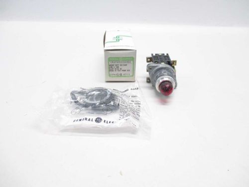 NEW GE CR2940UX224B2 ILLUMINATED RED LENS 115V-AC PUSHBUTTON D481751