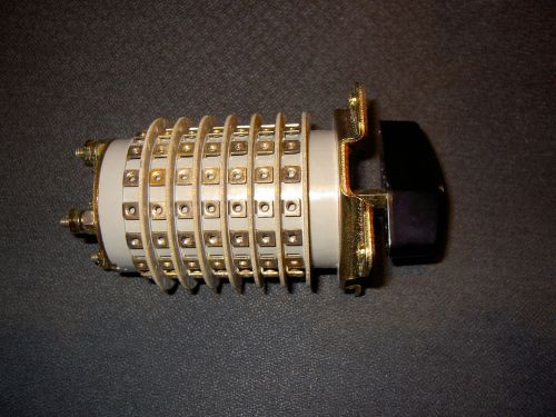 Rotary switch 16 position 7 pole new us.military grade 16x7 contact 125 ac-5 amp for sale