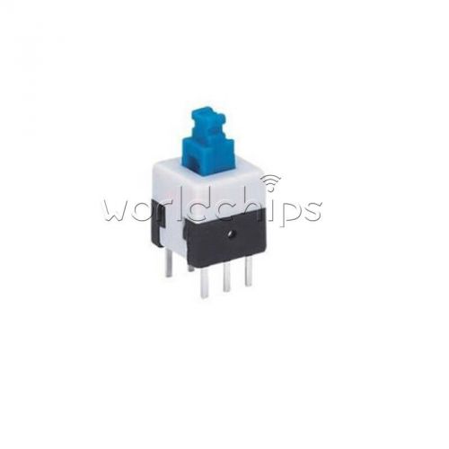 10pcs blue cap self-locking type square button switch control 8x8mm for sale