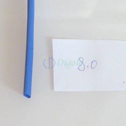 Heat shrink tubing tube diameter 8mm 5/16&#034; x 2m/6ft @blue for sale