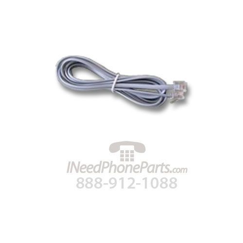 7ft - 6 Conductor Line Cord. Silver Satin Color