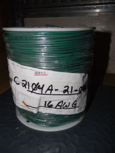 General Cable C2104A.21.06, Green 16AWG Hookup Wire Standed, 1000 Ft