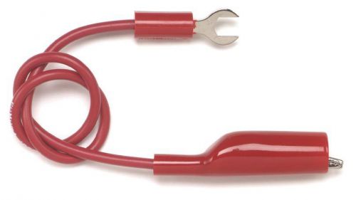 Pomona 1960-36-2 alligator clip to spade lug patch cord, red, 36&#034; for sale