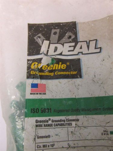 New bag of 500 ideal #30-292 greenie grounding connectors wire nuts electrical for sale