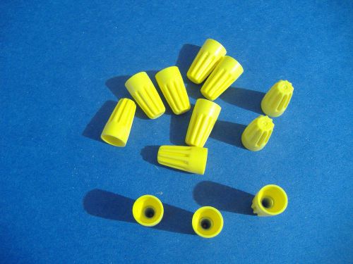 Lot of 25 yellow wire nut twist on connectors  connector for sale