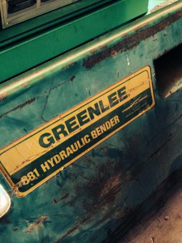 881 greenlee hydraulic bender for sale