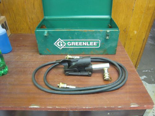 GREENLEE MODEL 800 HYDRAULIC CABLE BENDER W/ HOSE &amp; CASE