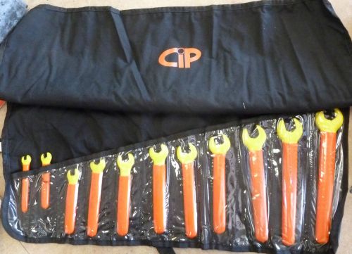 Certified insulated products cip 10332 1000v 11-pc open end wrench set, 1/4-7/8&#034; for sale