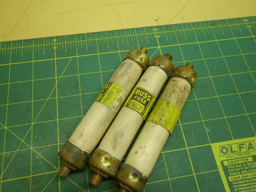 ELECTRICAL FUSES BUSS BRW100 3/8-16 THREADED ENDS (QTY 3) #3164A