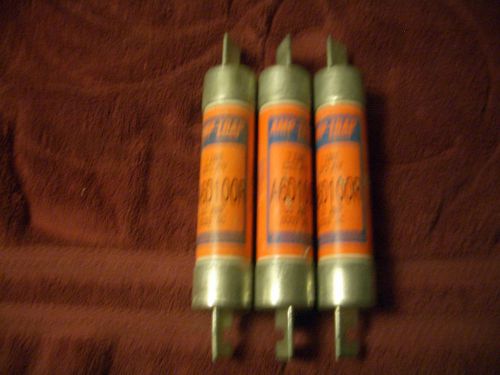 LOT OF 3 New A6D100R TRAP FUSE by GOULD / SHAWMUT 100A FUSE 600VDC TIME DELAYED