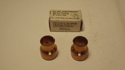 BUSSMANN BUSS 263 FUSE REDUCER PAIR NIB