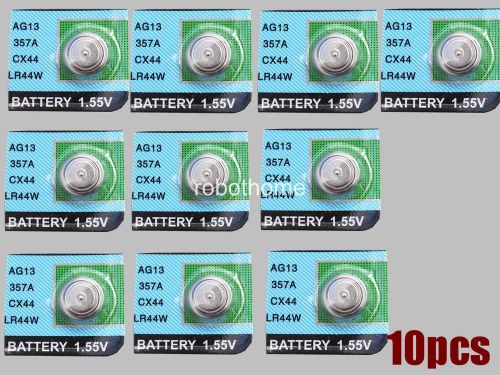 10pcs lr44 button batteries -357-sr44 li battery ag13 coin battery watch battery for sale