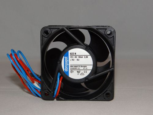 Brand new no. 86k9902 ebm papst 622h axial fan 60mm 12vdc 60mm x 60mm x 25mm for sale