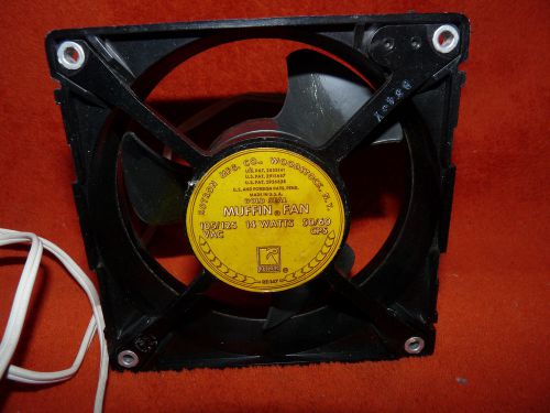 Vintage rotron gold seal muffin fan 105/125 vac 14 watts 50/60 cps used for sale