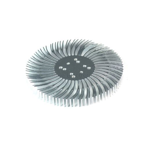 5pcs 3.5x0.4inch round spiral aluminum alloy heatsink for 1-10w led silver white for sale