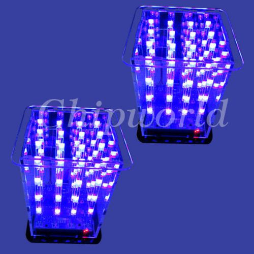 2pcs 3D LED LightSquared 4x4x4 2*5*7MM LED Cube White LED Blue Ray DIY Kit NEW