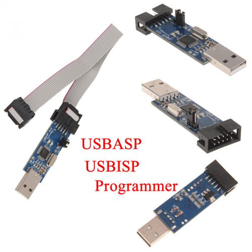 New 1 pc USBASP USBISP AVR Programmer Adapter 10 Pin Cable USB ATMEGA8 ATMEGA128